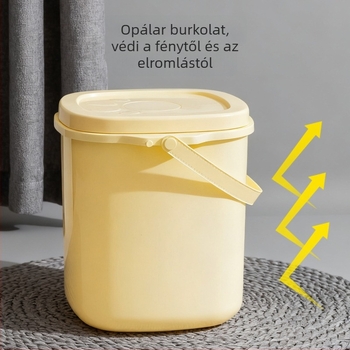 Kisállateledel tároló hordó – Hippie dog márka, PP anyag, 10 L kapacitás