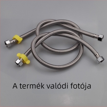 304 rozsdamentes acélból készült drótfonott tömlő beömlő vízhez, forró és hideg víz ellátására, csapokhoz, WC-hez és bojlerhez