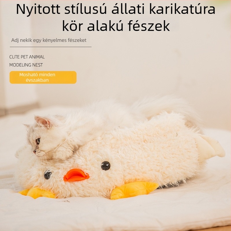 Macska fészek – minden évszakos alvó matrac, vászonból
