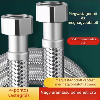 304 rozsdamentes acélból készült vízcső, 1.6 MPa magas nyomás, 0–100°C, menetes, RG-08