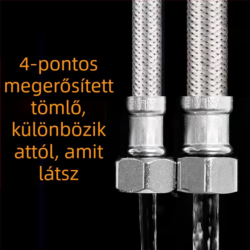 304 rozsdamentes acélból készült vízcső, 1.6 MPa magas nyomás, 0–100°C, menetes, RG-08
