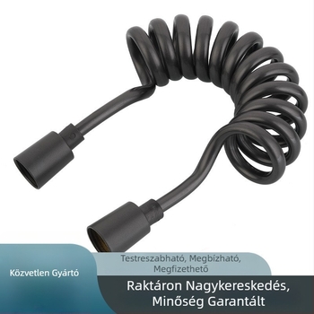 Zuhanyfejhez csatlakozó hajlítható tömlő mosdó öblítéséhez, teleszkópos vízvezeték