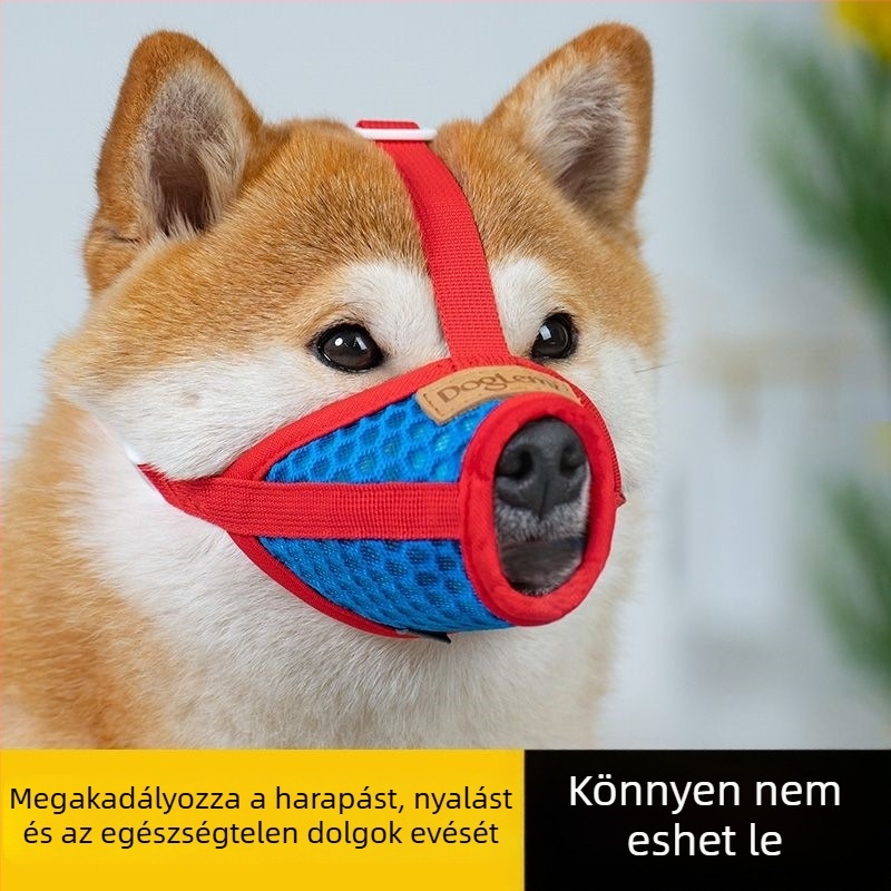 Kutyamuzzle megelőzi a táplálkozást, a nyalogatást, a harapást és az ugatást; maszk és harapás elleni eszköz