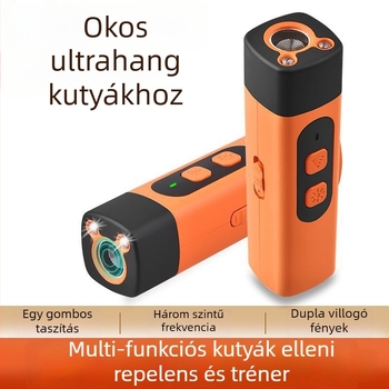 Ultrahangos kutya-képző eszköz, 3-fokozat frekvenciájú szabályozás, nagy teljesítmény, műanyag ház, univerzális használat