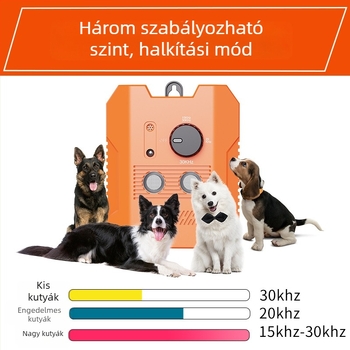 Ultrahangos ugatásmegállító kutyák számára — hordozható kültéri felakasztható edzőeszköz, ABS, Modell D3