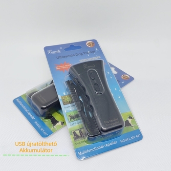 Ultrahangos kutya-edző eszköz - USB újratölthető, lítium akkumulátor, nagy teljesítmény, univerzális kompatibilitás