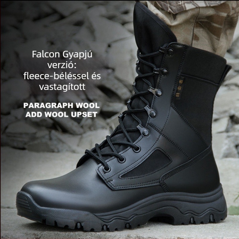 Kültéri ultrakönnyű harci bakancsok, uniszex, vízálló, lélegző, csúszásmentes, melegen tartó