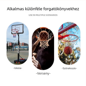 Megvastított kosárháló a palánkra, anyag: nylon/polietészter/polipropilén, függő felszerelés, kompatibil professzionális gyűrűkkel