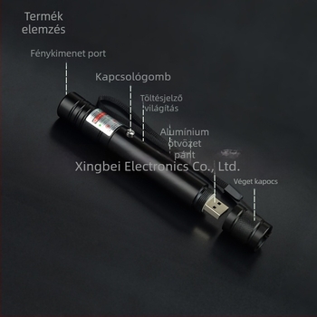 MTTBCHA lézer mutató toll, alumíniumötvözet, Laser710 modell, logó nyomtatás