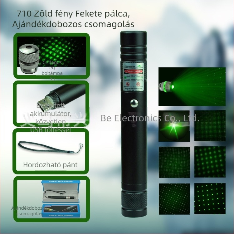 MTTBCHA lézer mutató toll, alumíniumötvözet, Laser710 modell, logó nyomtatás