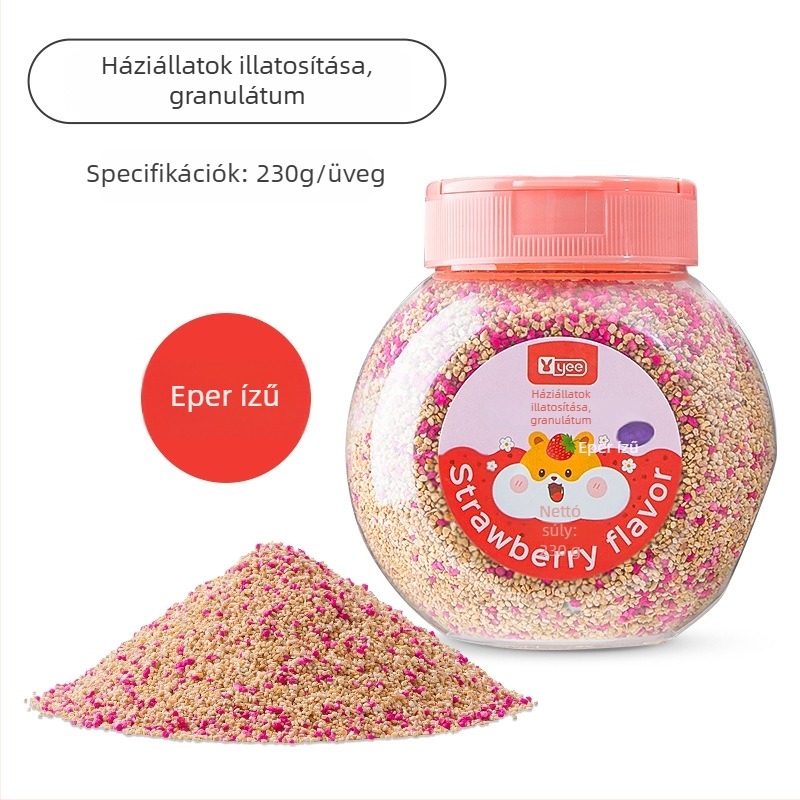 Hörcsög ketrecéhez készült dezodoráló granulák - yee, enyhe hatás, környezeti dezodorálás, 1 doboz