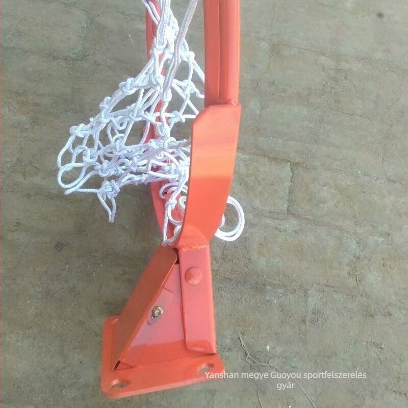 Szabadban használható standard kosárpalánk dupla rugóval, falra szerelt, acélból készült, 8 kg