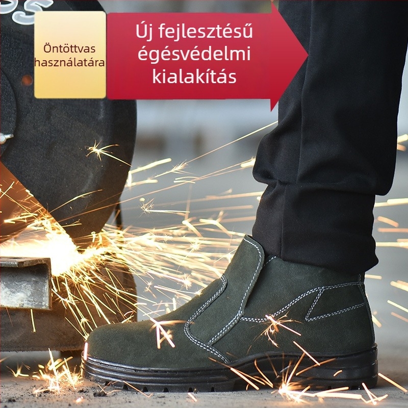 Férfi téli biztonsági cipő, magas nyelvű, acélorrú, perforáció- és ütésálló, testre szabható
