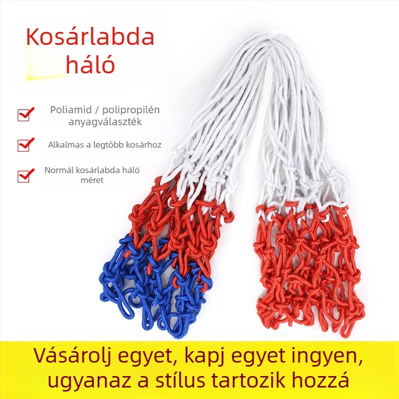 Kosárlabda gyűrű háló edzéshez – poliészter és polipropilén, 1 kg, Xinhao márka, testreszabható