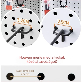 Fali sapkát tartó és kijelző akasztó panel, vasból készült, modern minimalista stílus, Refining process márka, 2025-ben debütál.
