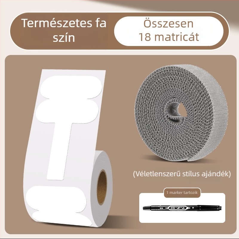 Vízálló adatkábel címke, öntapadós Kraftpapír, kézzel írt címkézéshez, 100 db