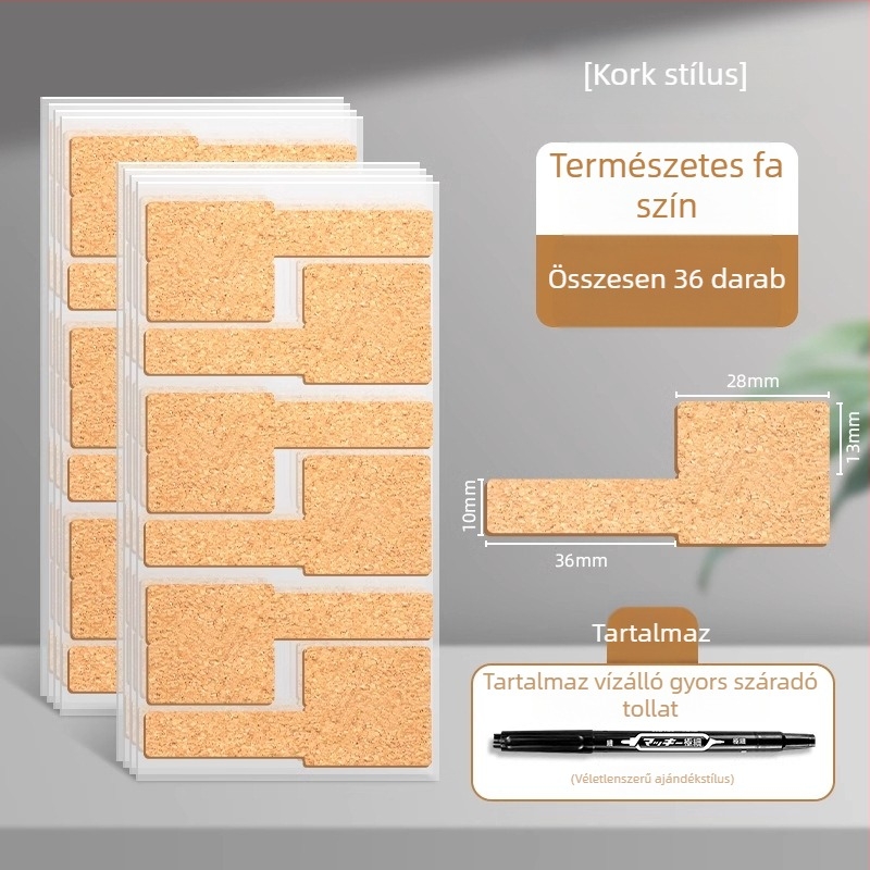 Vízálló adatkábel címke, öntapadós Kraftpapír, kézzel írt címkézéshez, 100 db