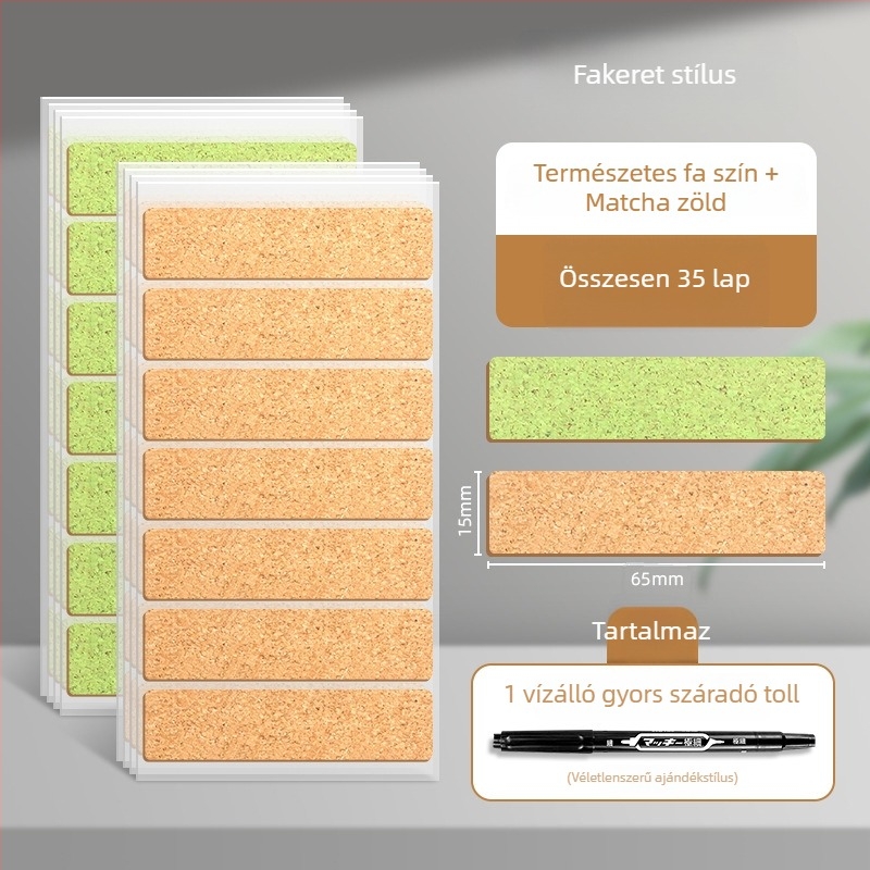 Vízálló adatkábel címke, öntapadós Kraftpapír, kézzel írt címkézéshez, 100 db