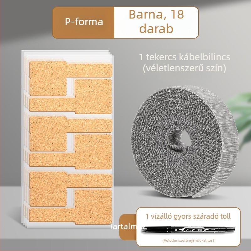 Vízálló adatkábel címke, öntapadós Kraftpapír, kézzel írt címkézéshez, 100 db