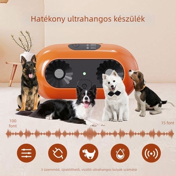 Kültéri ultrahangos ugatásriasztó eszköz, intelligens kutyaedző készülék