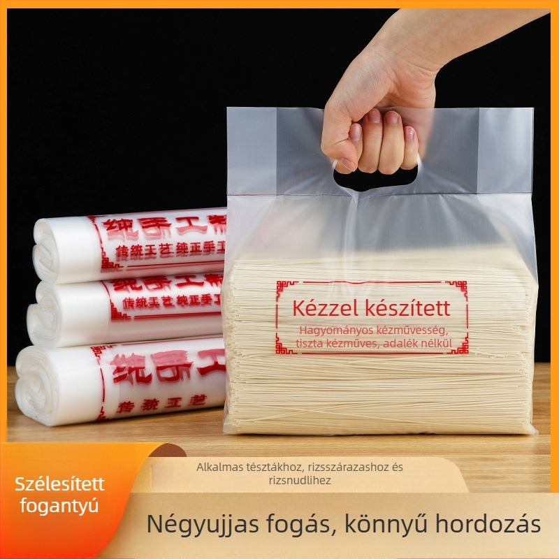 Vastagított tészta csomagoló zacskó, kompatibilis rizstészta és metélt tészta számára, általános csomagoláshoz, napi gyártási kapacitás 5 000 000