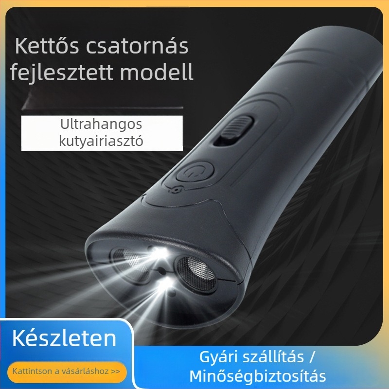 Kézben tartható ultrahangos kutya-űző, hordozható, műanyagból, általános használatra, 208 db/doboz