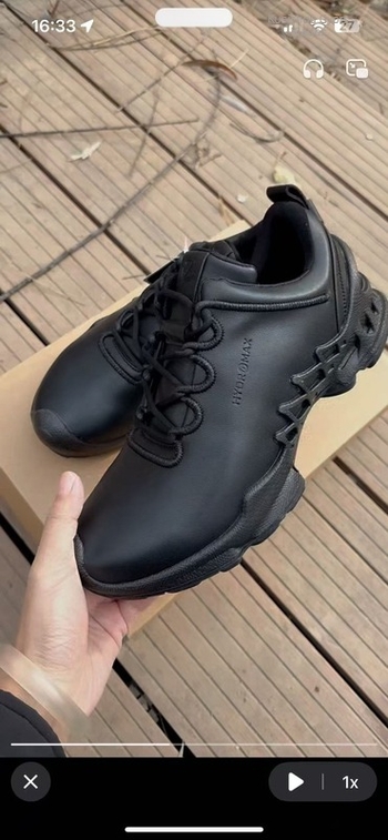 Szabadidős terepfutócipő, légáteresztő háló, csúszásmentes, magasságot növelő, bőr felsőrész, gumitalp, uniszex