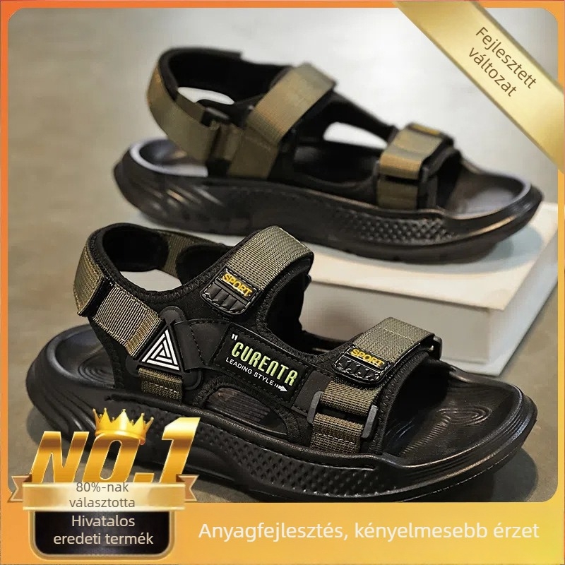 Férfi szandál hálós felsőrésszel, EVA talppal, légáteresztő, nyár 2025.