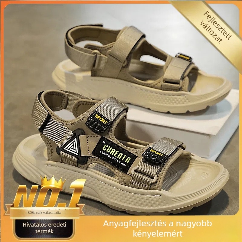 Férfi szandál hálós felsőrésszel, EVA talppal, légáteresztő, nyár 2025.