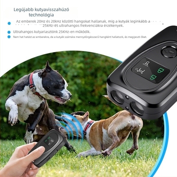 Kétfejű ultrahangos kutyarepeller, eszköz anti-bark, kültéri elrettentő lámpával (ABS, Bin can márka, kutyák számára, Importált: Nem)