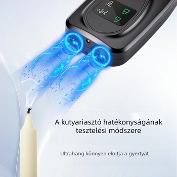 Kétfejű ultrahangos kutyarepeller, eszköz anti-bark, kültéri elrettentő lámpával (ABS, Bin can márka, kutyák számára, Importált: Nem)