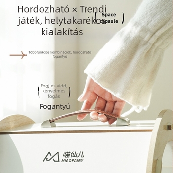 Kerek kapszulás macska odú – fa; macskáknak; odú/ház kisállatok számára; Meow Fairy