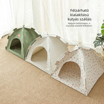 Peffy macskafészek – félig zárt, összecsukható, lélegző, mozgatható, textil