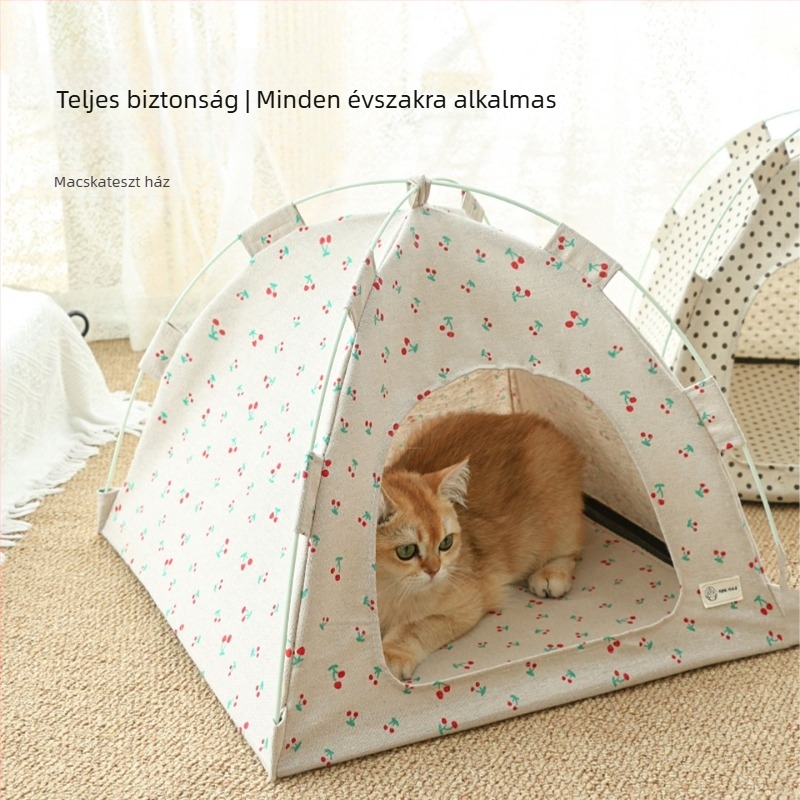 Peffy macskafészek – félig zárt, összecsukható, lélegző, mozgatható, textil