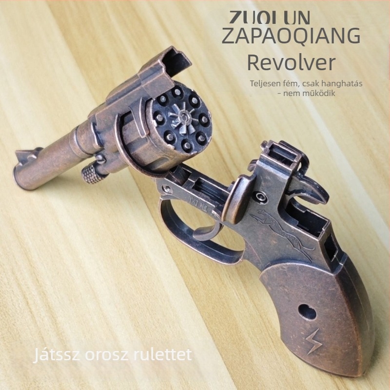 Kutyák elriasztására és harapás elleni védelemre szolgáló eszköz, revolver-stílusú hangfegyver, ugatás elleni készülék, nagy teljesítményű személyes védelem