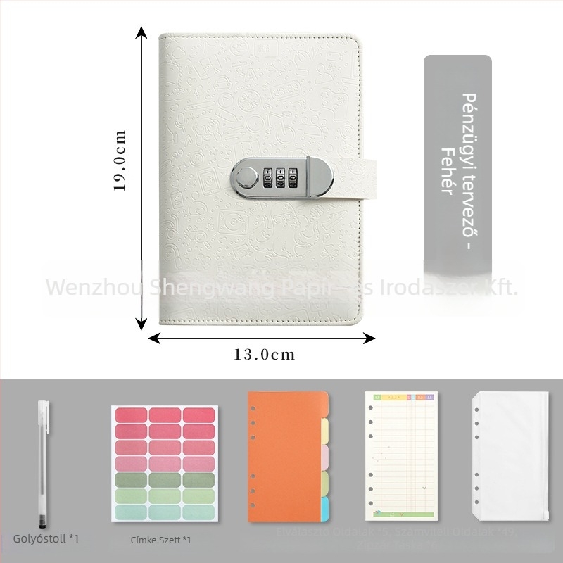 Prosperity notesz binder kötésű, műbőr borító, Dowling papír, 100 g papír, kreatív stílus