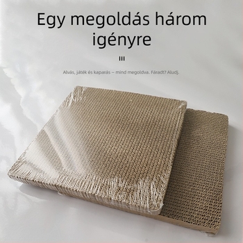 Macska kaparó tábla – cserélhető mag, téglalap alakú hullámkarton papír, Nagayama, 100 darab, egyszerű stílus