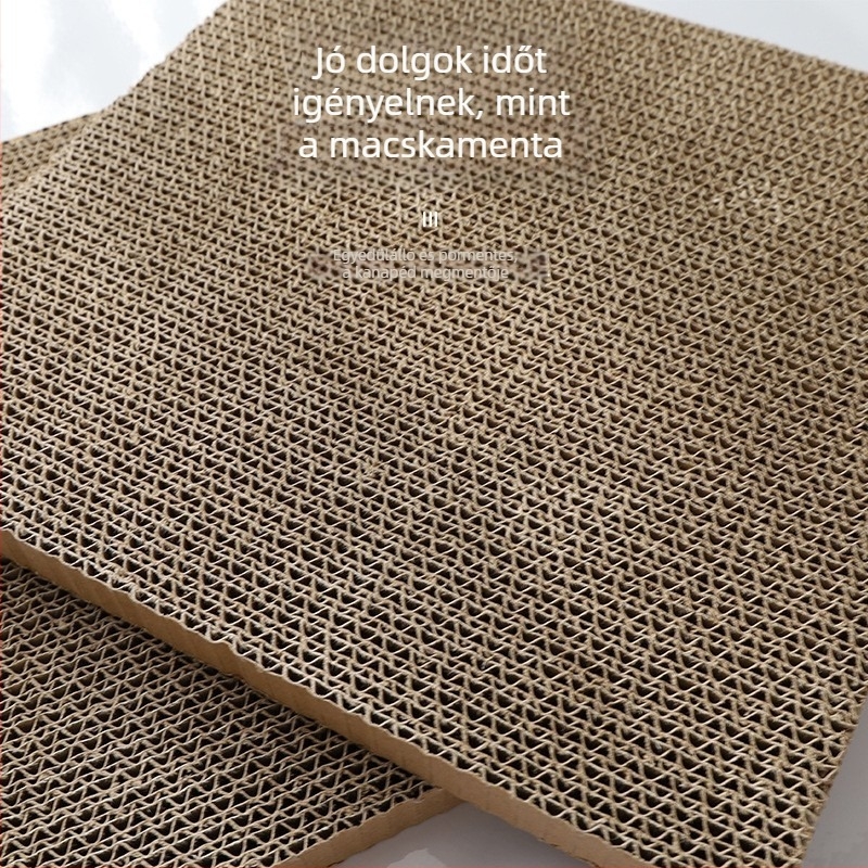 Macska kaparó tábla – cserélhető mag, téglalap alakú hullámkarton papír, Nagayama, 100 darab, egyszerű stílus