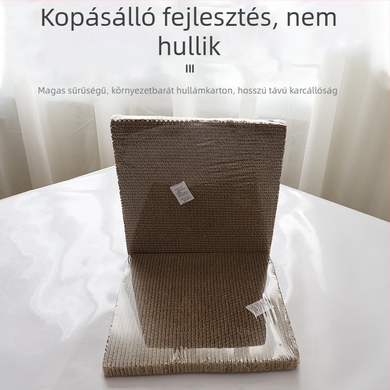 Macska kaparó tábla – cserélhető mag, téglalap alakú hullámkarton papír, Nagayama, 100 darab, egyszerű stílus