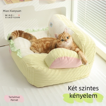 Macska-kanapéágy – téli melegség, nem hullik szőrszál, levehető és mosható, textil anyag