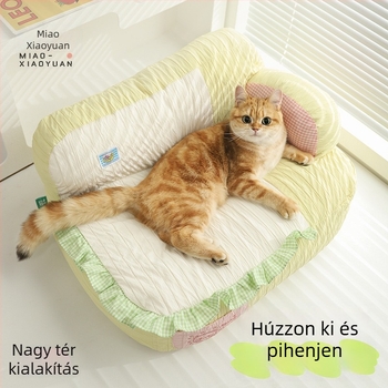 Macska-kanapéágy – téli melegség, nem hullik szőrszál, levehető és mosható, textil anyag