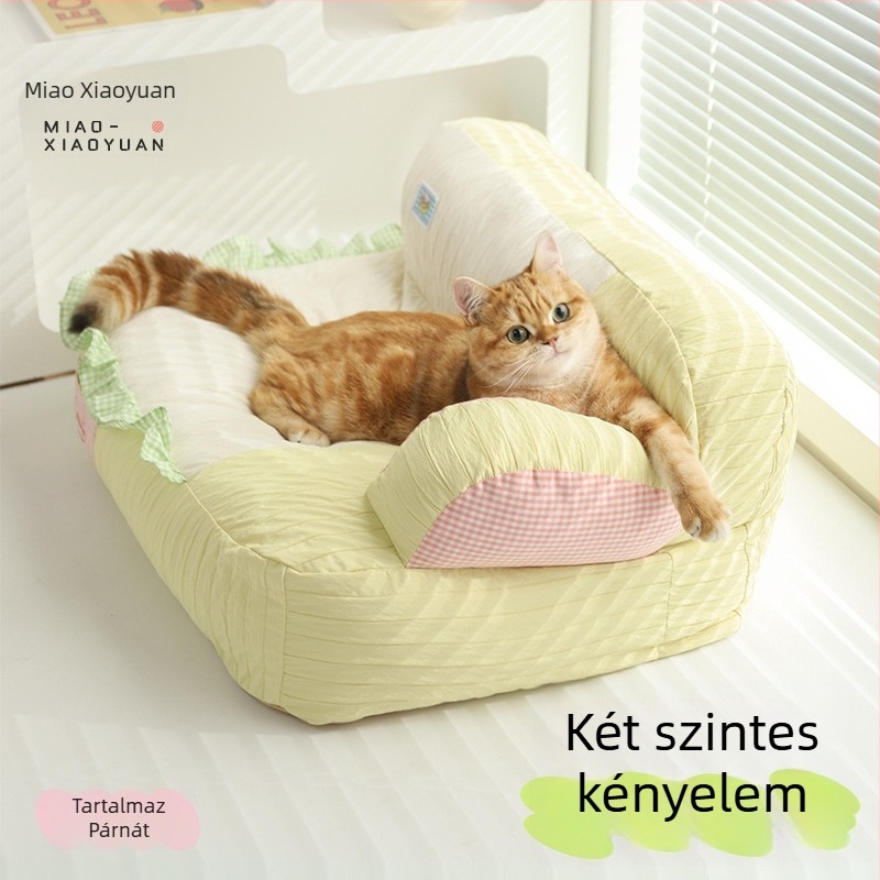 Macska-kanapéágy – téli melegség, nem hullik szőrszál, levehető és mosható, textil anyag