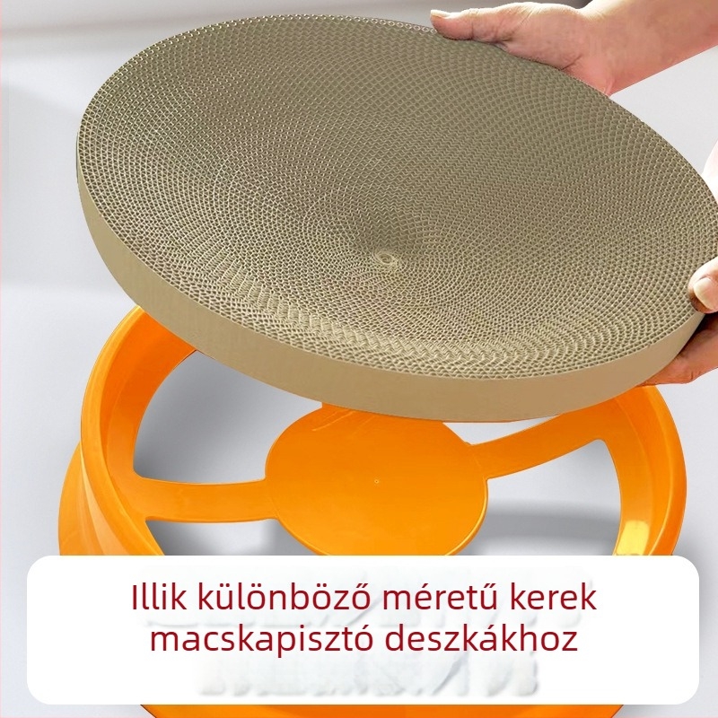 Hullámkarton cserélhető mag körkörös macska karmoló táblához és macska odúhoz