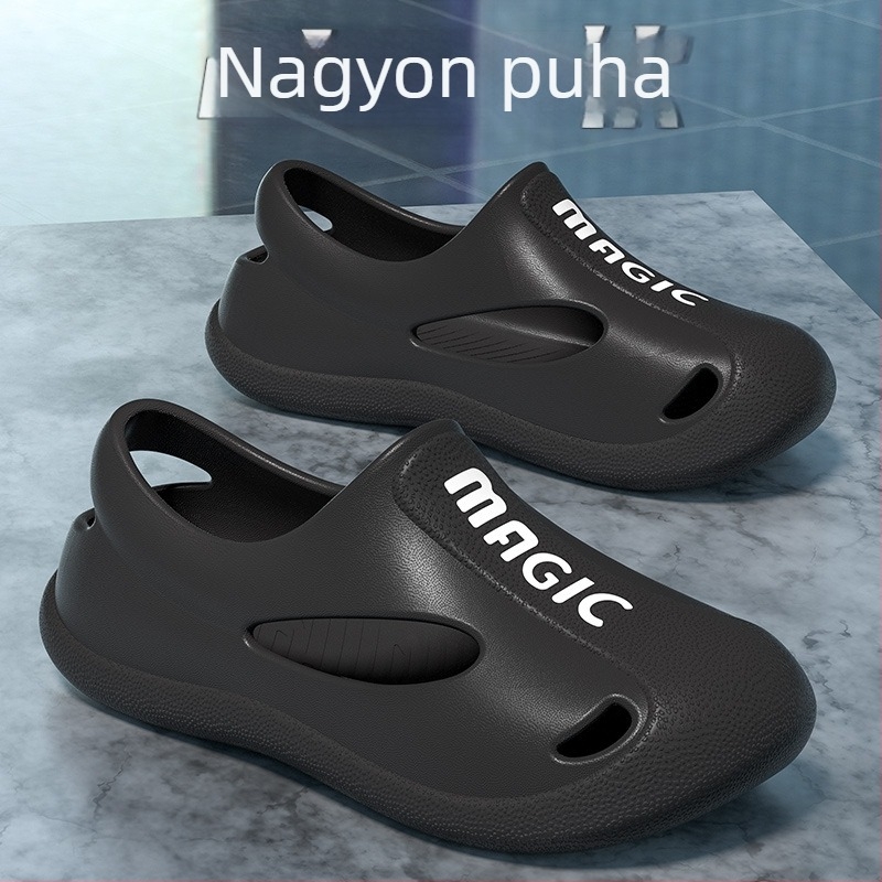 Férfiaknak szánt szandál EVA felsőrésszel és EVA talppal, zárt orrú Baotou stílusban, vízálló és csúszásmentes