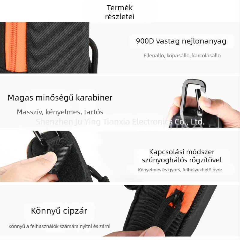 Függő tároló táska – kocka alakú nejlon, többfunkciós, kültéri használatra, modell 808-P001-050006