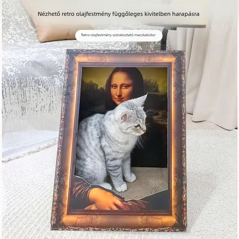 Macska karmoló deszka fészek hullámkartonból – kopásálló, cserélhető, aranyos stílus, 5 darabos csomag