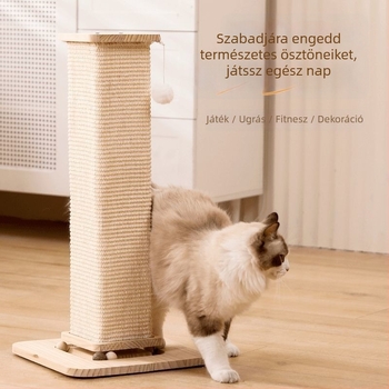 Macska karmolódeszka sisal oszloppal és mászó kerettel – tartós
