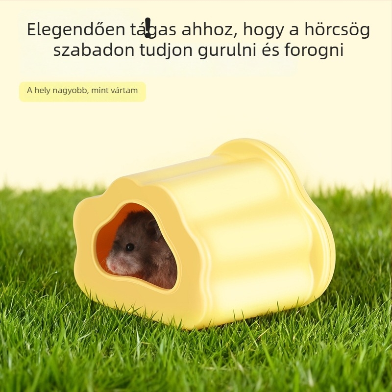 Mágneses hörcsög odú átlátszó megfigyelőablakkal, interaktív odú