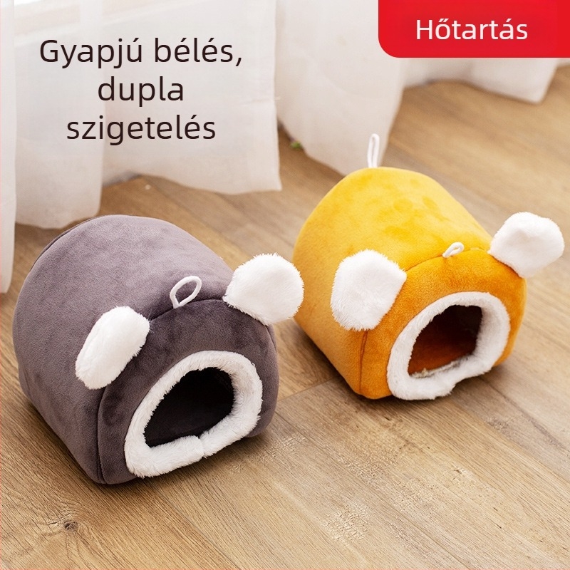 Téli meleg, fleece-belelt kisállatodú hörcsögöknek, nyulaknak és madaraknak