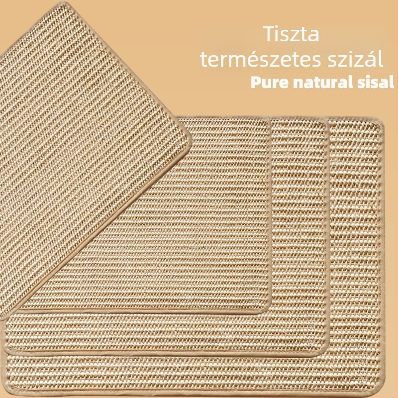 Macska kaparó párna szizálból, egyszerű stílus